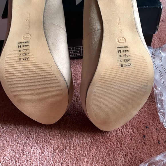 Micheal Antonio Love Me 2 Faux Suede Nude Pumps - Picture 7 of 14